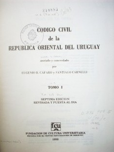 Código Civil de la República Oriental del Uruguay