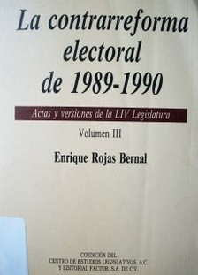 La contrarreforma electoral de 1989-1990
