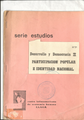 Desarrollo y democracia II : participación popular e identidad nacional