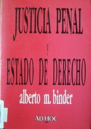 Justicia penal y estado de derecho