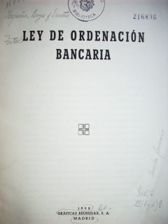 Ley de ordenación bancaria