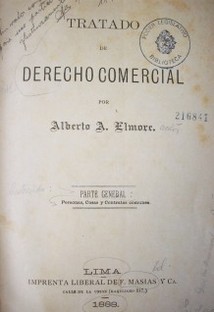 Tratado de derecho comercial