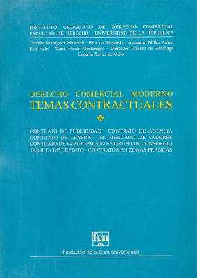 Derecho comercial moderno : temas contractuales