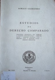 Estudios de derecho comparado