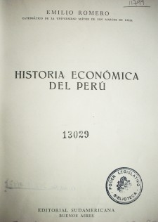 Historia económica del Perú