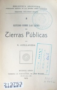 Estudio sobre las leyes de Tierras Públicas