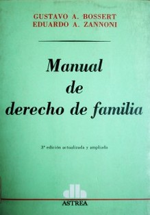 Manual de derecho de familia