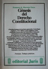 Génesis del Derecho Constitucional