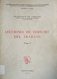 Lecciones de Derecho del Trabajo