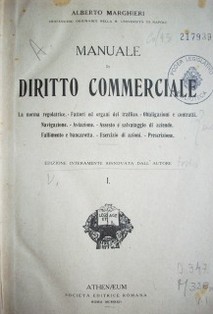 Manuale di diritto commerciale