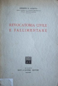 Revocatoria civile e fallimentare