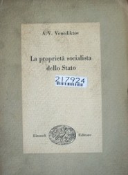 La propietà socialista dello Stato