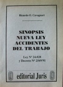 Sinopsis nueva Ley Accidentes del Trabajo