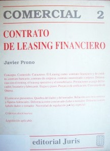 El contrato de leasing financiero