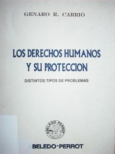 Los Derechos Humanos y su protección : distintos tipos de problema