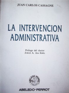La intervención administrativa