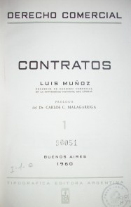 Contratos : Derecho comercial