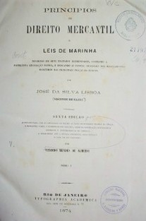 Principios de direito mercantil e leis de marinha