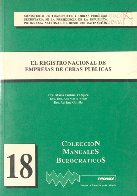 El registro nacional de empresas de obras públicas