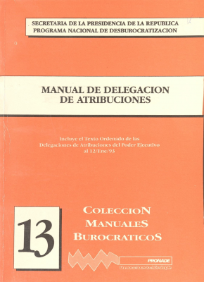 Manual de delegación de atribuciones