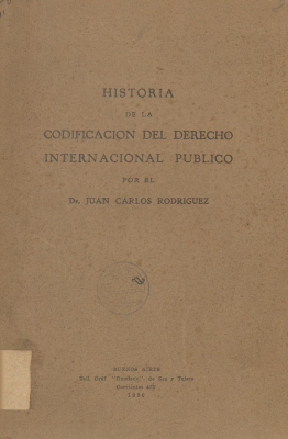 Historia de la codificación del Derecho Internacional Público