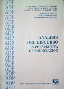 Análisis del discurso en perspectiva de enunciación