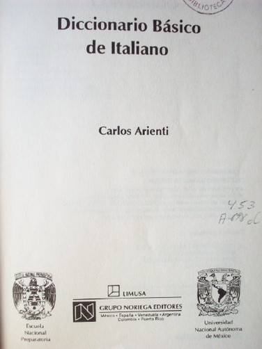 Diccionario básico de italiano