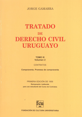 Tratado de Derecho Civil Uruguayo. T.III v.2