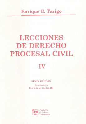 Lecciones de Derecho Procesal Civil. v.4