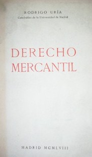 Derecho Mercantil