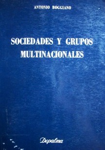 Sociedades y grupos multinacionales