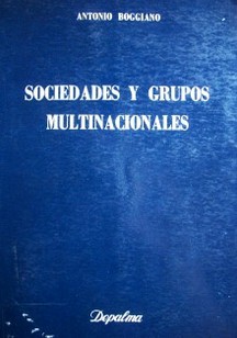Sociedades y grupos multinacionales