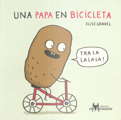 Una papa en bicicleta