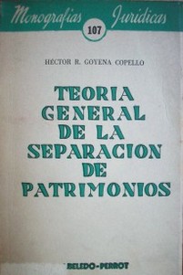 Teoría general de la separación de patrimonios