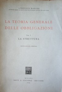 La Teoría Generale delle Obligazioni