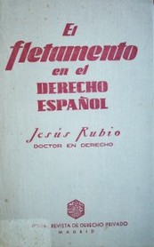 El fletamento en el derecho español