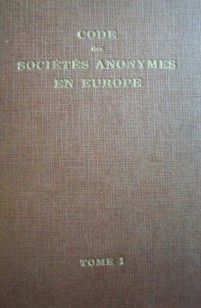 Code des sociétés anonymes en Europe