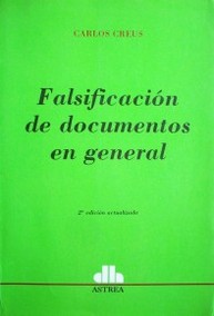 Falsificación de documentos en general