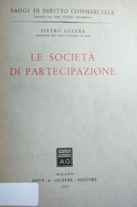 Le società di partecipazione