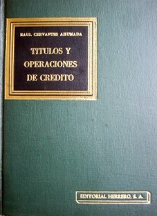 Títulos y operaciones de crédito