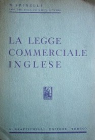 La legge commerciale inglese