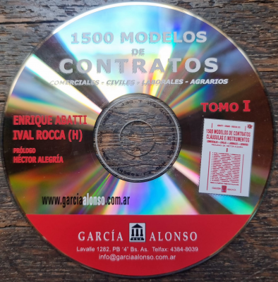 1500 modelos de contratos : comerciales, civiles, laborales, agrarios. v.1