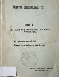 Derecho Constitucional II