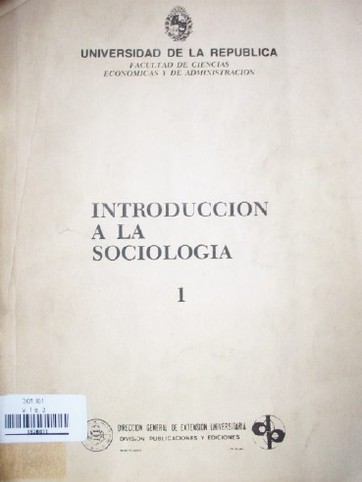 Introducción a la sociología : selección de textos de introducción a la sociología