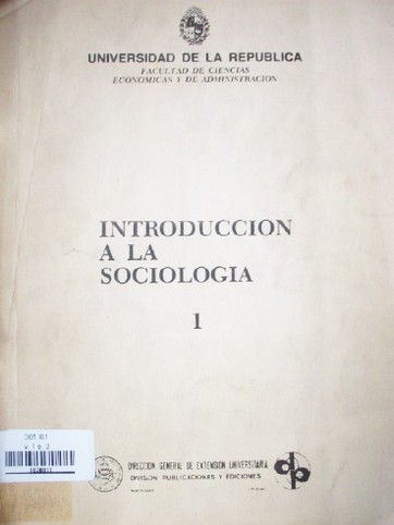 Introducción a la sociología : selección de textos de introducción a la sociología