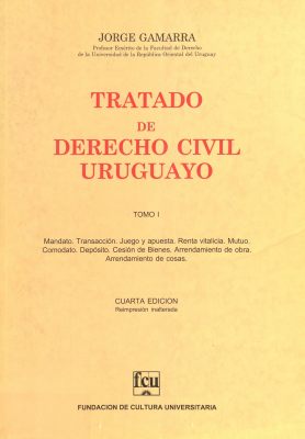 Tratado de Derecho Civil Uruguayo. T.1 : contratos