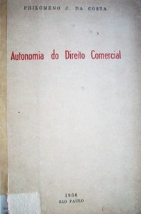 Autonomía do Direito Comercial