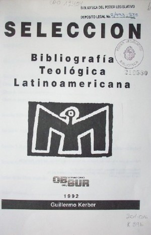 Bibliografía teológica latinoamericana : selección
