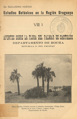Estudios bot&aacute;nicos en la regi&oacute;n uruguaya
