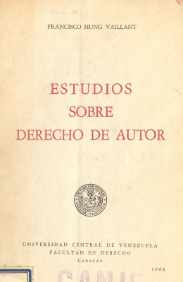 Estudios sobre derechos de autor